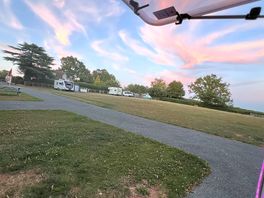 Looking towards the grass pitches.