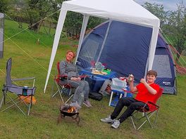 Chilling in our set up