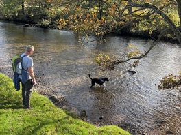Along the river. walk back from pub