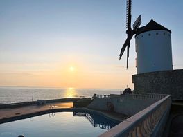 Pool at sunset