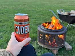 Cider by the fire with added cows