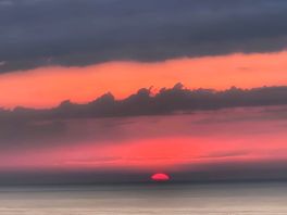 The sun set from the best spot