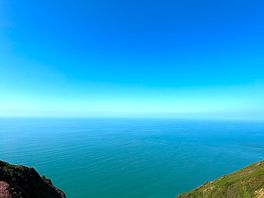 View over the cliff just down from our pitch