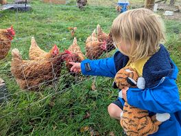 We loved helping to feed the animals