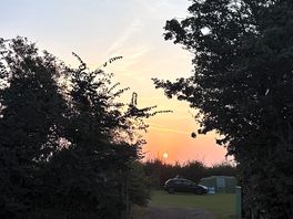 Sunrise on the croft campsite