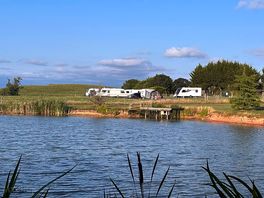 View to caravan park
