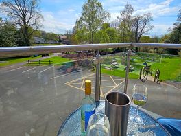 Outdoor balcony in the bar / restaurant