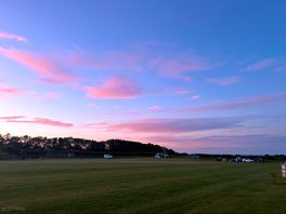 Sunset over the campsite