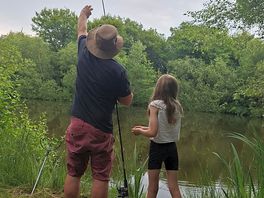 Fishing at the lake