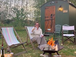 Toasting marshmallows!