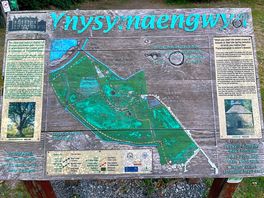 Information board at the entrance to the woodland walk