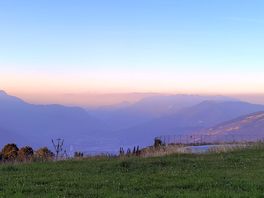 Vue sur les montagnes depuis le camping.