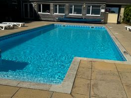 Warm and clean pool