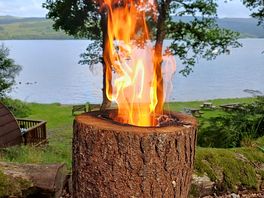 Fire pit - at each pod