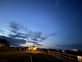 Night view at campsite
