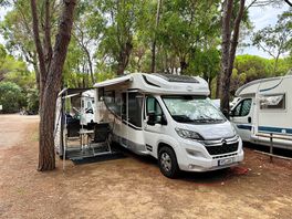 Stellplatz in der campinganlage