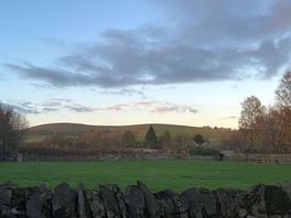 View from van window