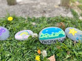 Beautiful painted rocks