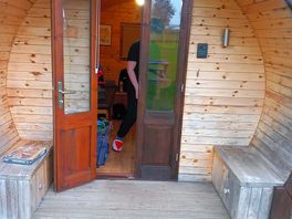 View from outside our pod.
