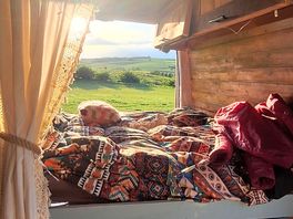 View out the van