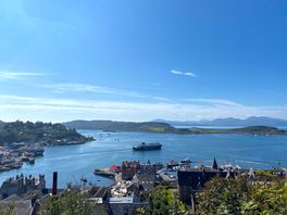 Looking out over oban