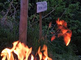 Camp fire on don don pitch