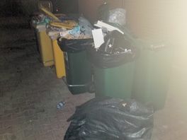 Les poubelles à 23h.
