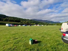 Camp field looking west to cadair idris / penygader