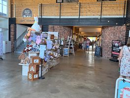 Inside the barn