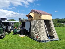 Trailer tent on non electric pitch