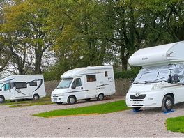 New Hard Standing pitches, with view
