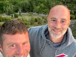 Two mates camping