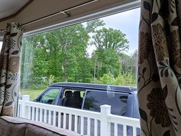Chilling from the caravan
