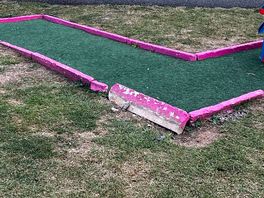Crazy golf course