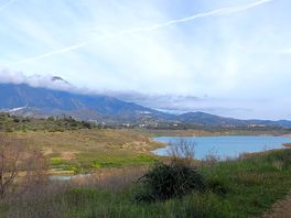 The campsite overlooks lake vinuela
