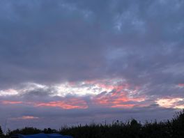 Sunset over the pitches