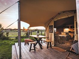 Enjoy sunset in the decking area