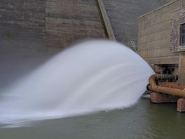 The dam water