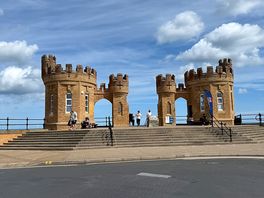 Castle on the beach front
