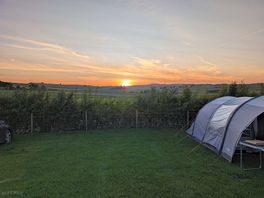 Sunset on campsite