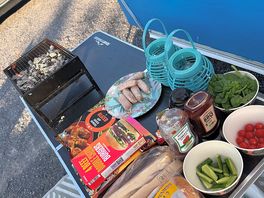 Evening bbq