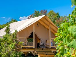 Entrance to the tent
