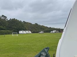 Very open space with playing area.