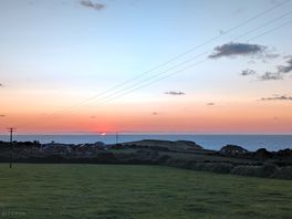 Sunset over the sea