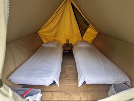 Intérieur du lodge 2 personnes, très confortable