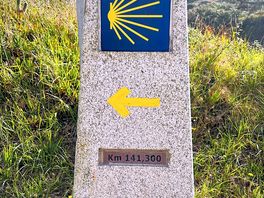 Right on the camino trail