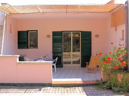 Covered private terrace