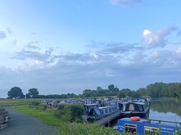 Barges at the campsite
