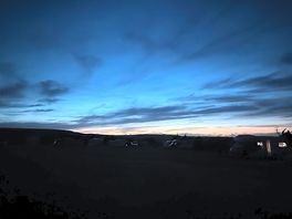 Stunning views from the tent of the sunset