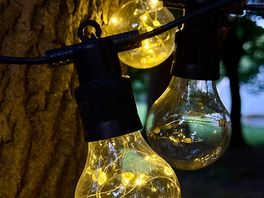 Solar lights added to the ambiance.